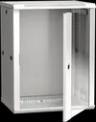 ITK Шкаф настенный LINEA W 18U 600х450мм дверь стекло RAL 70350