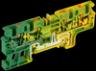 Колодка клеммная CP-MC-PEN заземляющая 4 вывода 4мм2 желто-зеленая IEK0