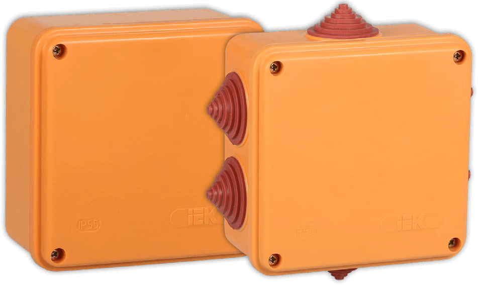 Коробка огнестойкая для кабель канала. Огнезащитная коробка ИЭК. Монтажные коробки для ОКЛ оранжевые. Коробка монтажная огнестойкая. Коробка монтажная IEK.