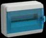 TEKFOR Корпус пластиковый КМПн-12 IP65 синяя прозрачная дверь IEK0