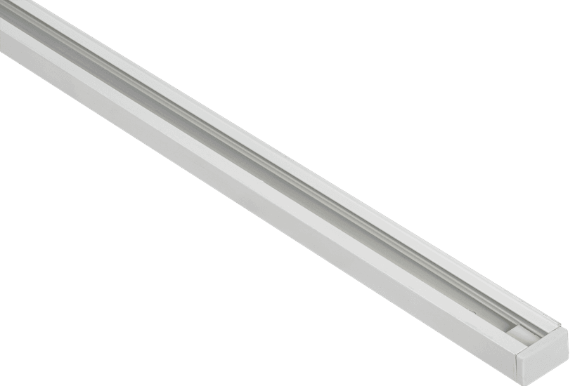LIGHTING Шинопровод осветительный однофазный 1,5м белый в комплекте с токовводом и заглушкой IEK