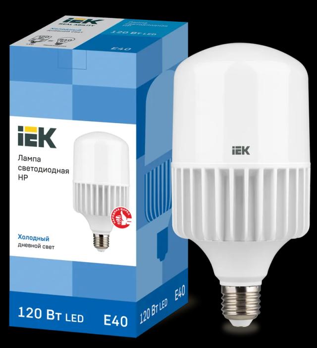 Лампа светодиодная HP 120Вт 230В 6500К E40 IEK